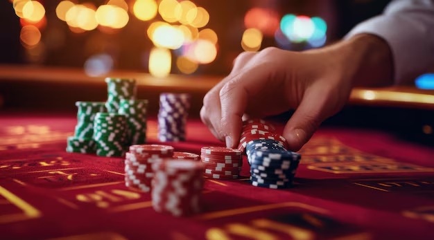 Three Card Poker table on nagabet787 showing dealer hand, player cards, and betting options
